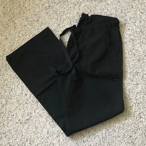 Adar black scrub pants